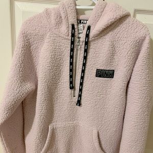 Pink Sherpa Hoodie